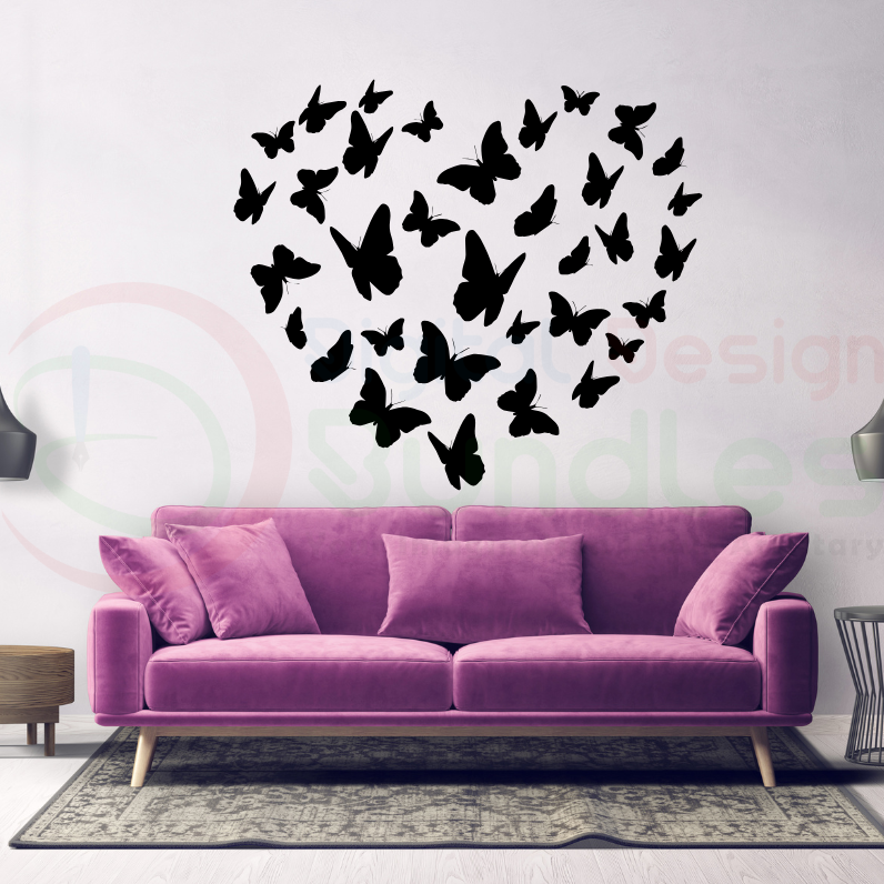 Flying Butterflies SVG - 4