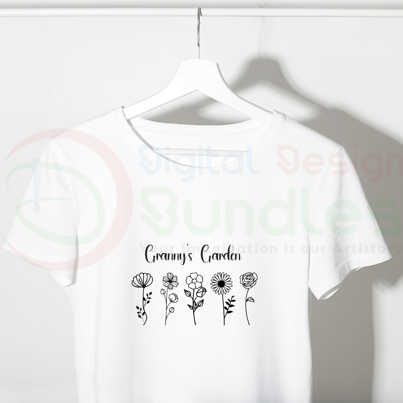 Grandma's Garden Personalized SVG