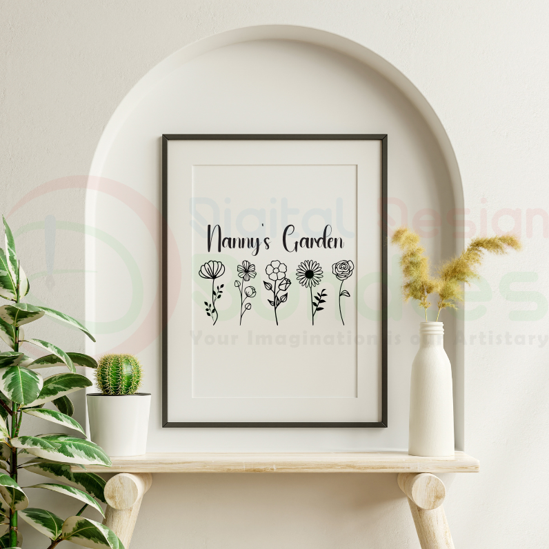 Grandma's Garden Personalized SVG