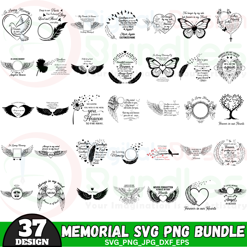Memorial SVG PNG Bundle