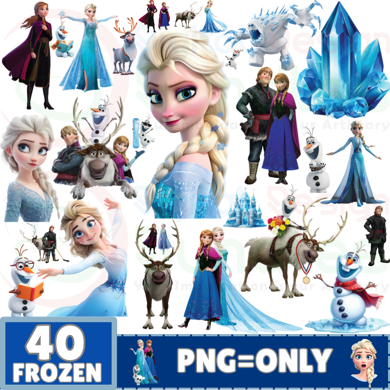 Winter Princess Clipart Bundle
