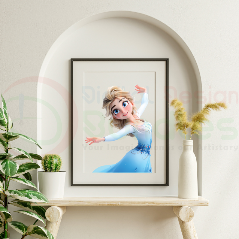 Winter Princess Clipart Bundle