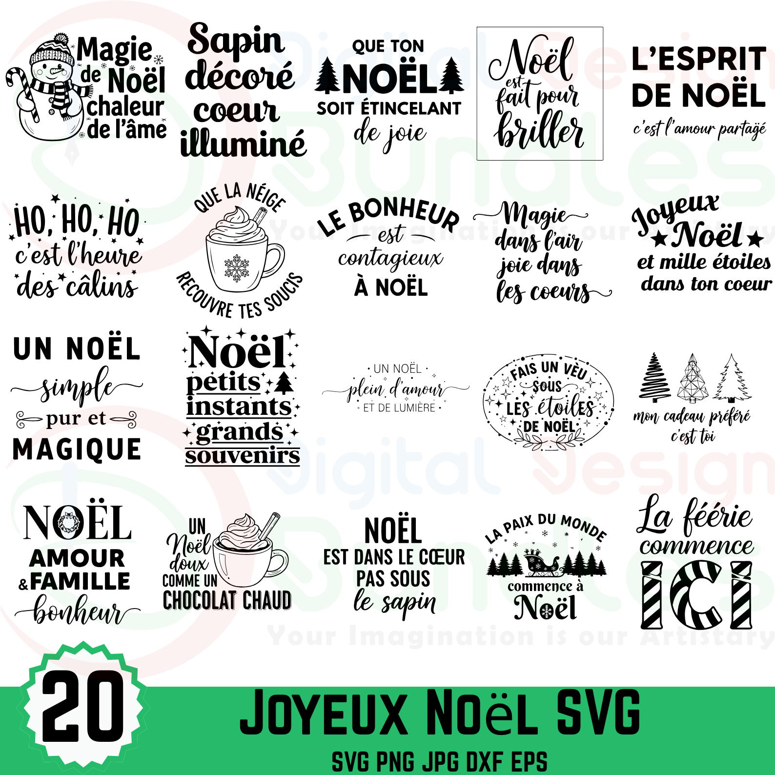 Joyeux Noël SVG Bundle