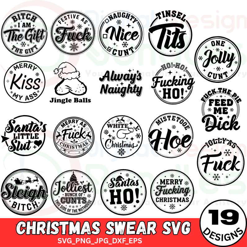 Christmas Swear SVG Bundle
