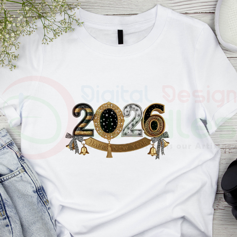 New year 2026 PNG Bundle