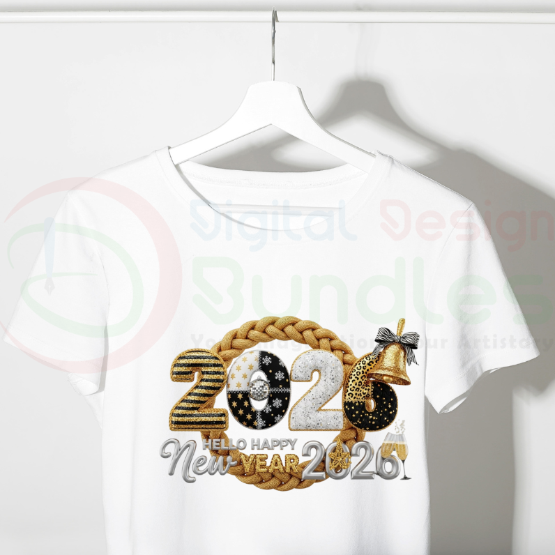 New year 2026 PNG Bundle