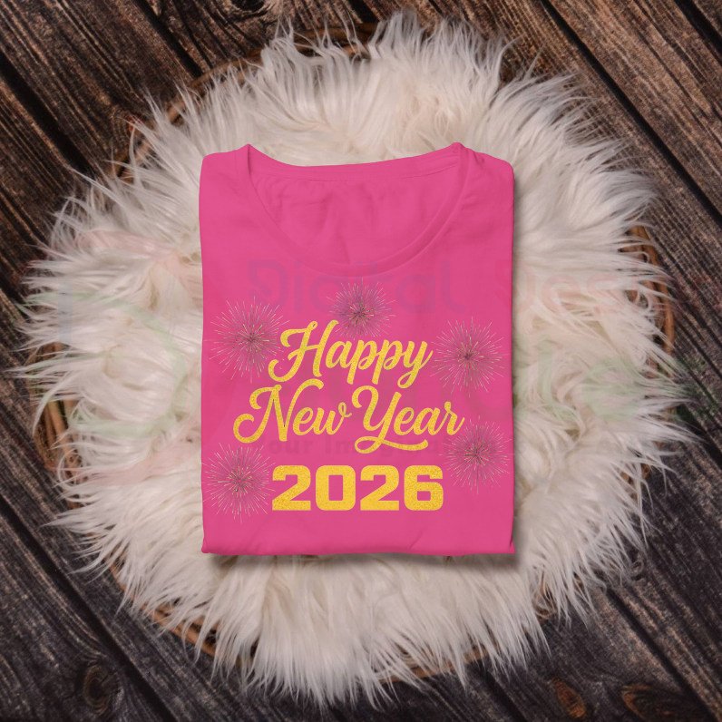 Happy New Year 2026 SVG PNG Bundle
