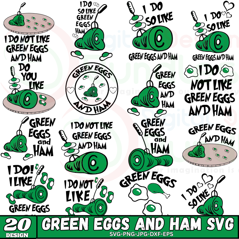 Green Eggs And Ham SVG