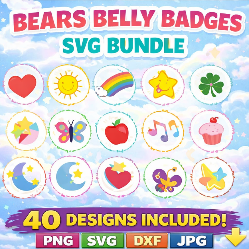 Bears Belly Badges SVG