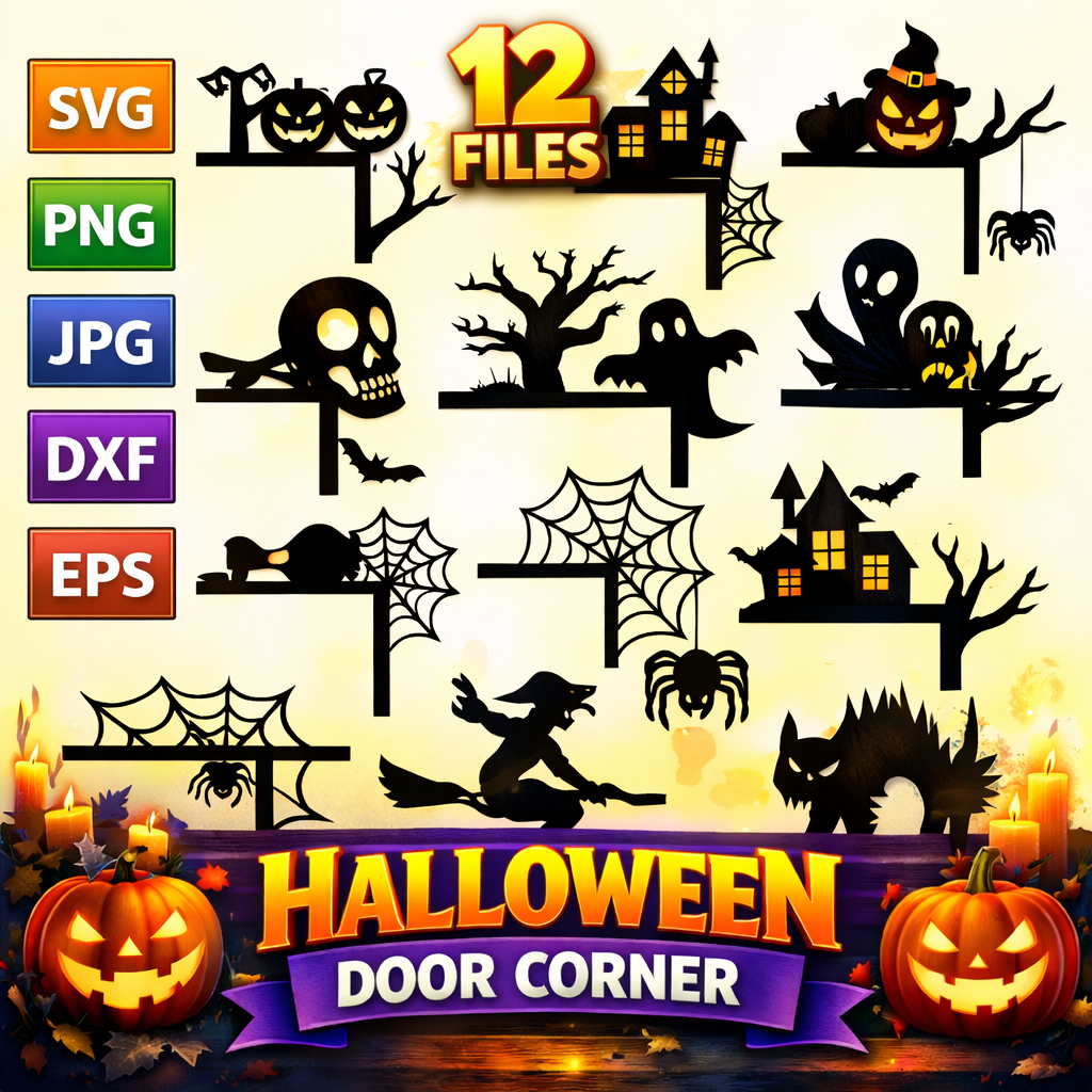 Halloween Door Corner