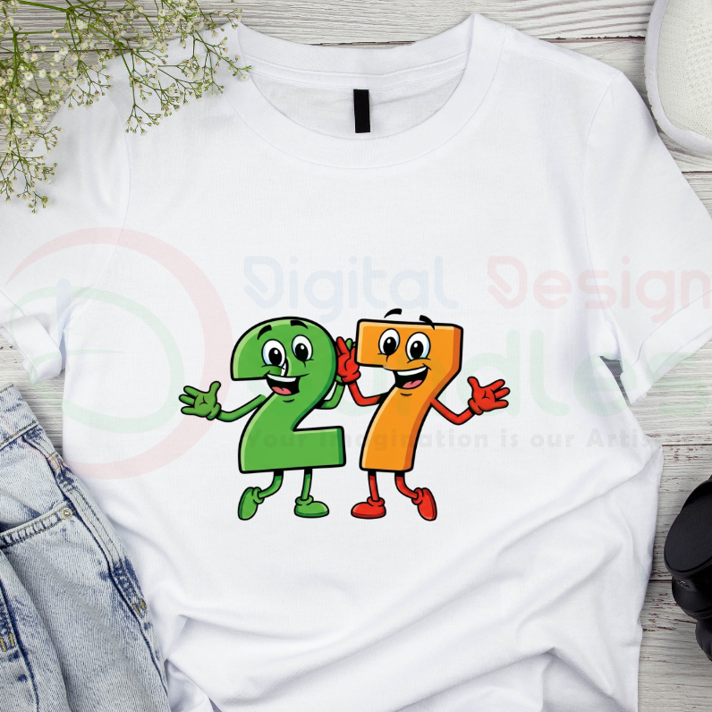 Cute Cartoon Numbers Clipart Bundle