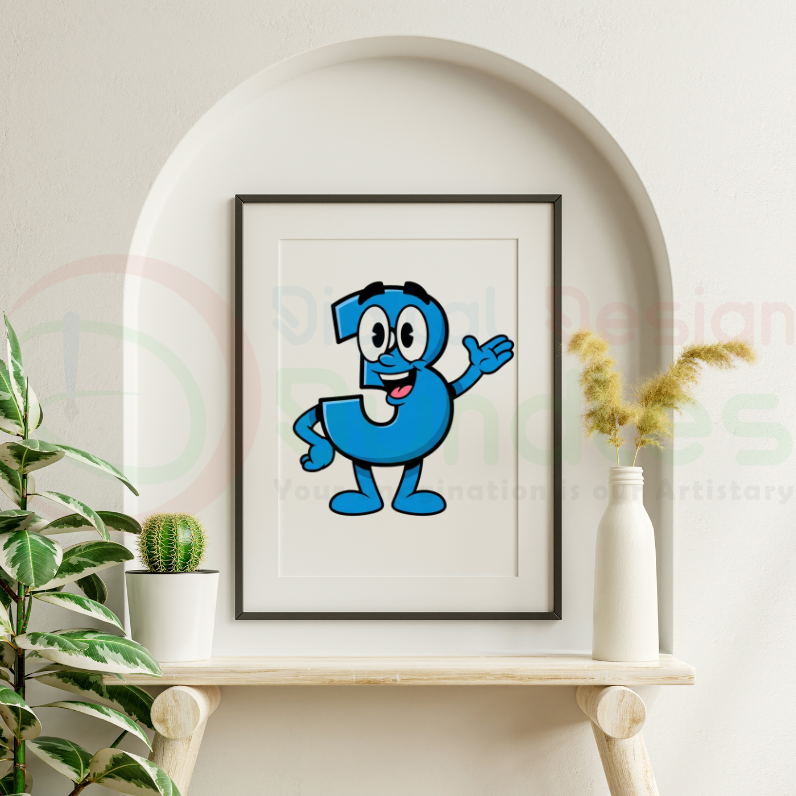 Cute Cartoon Numbers Clipart Bundle