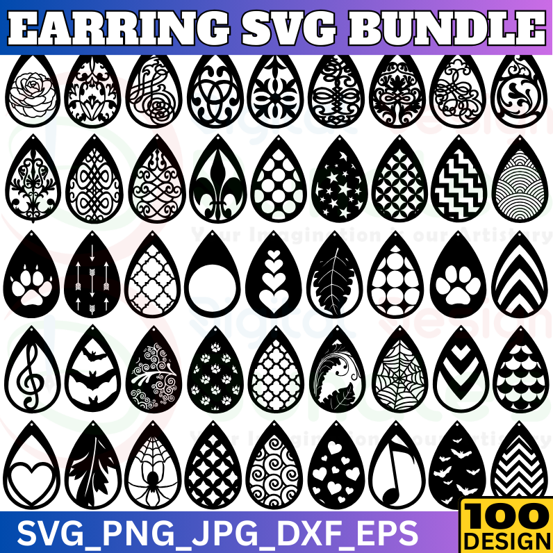 Earring SVG Mega Bundle