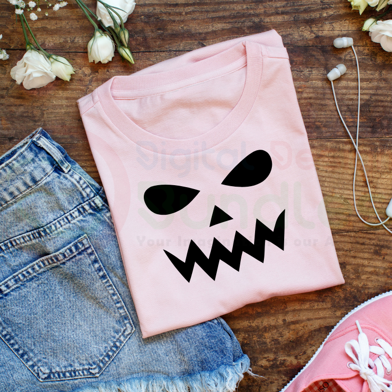 Pumpkin Jack O Lantern Face