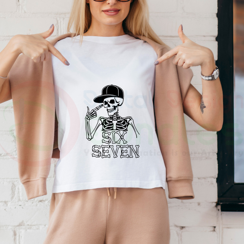 Six Seven 6 7 Meme Funny Hands