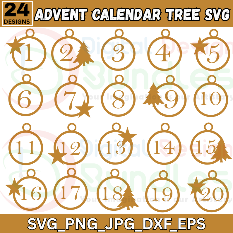 Advent Calendar Numbers