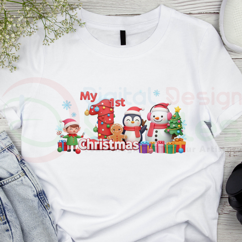 My 1st to 5th Christmas PNG Bundle