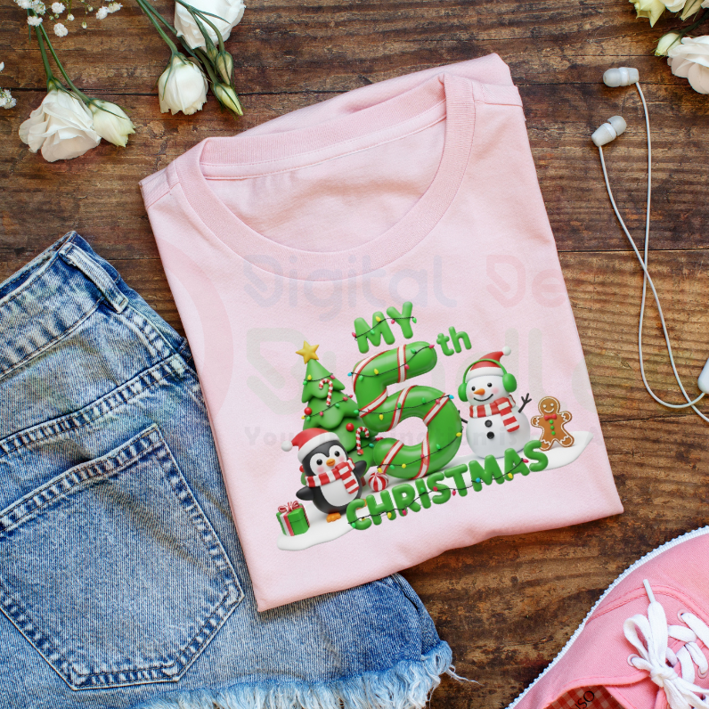 My 1st to 5th Christmas PNG Bundle