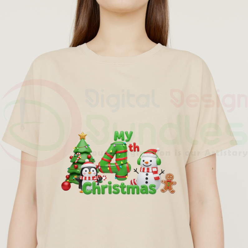 My 1st to 5th Christmas PNG Bundle