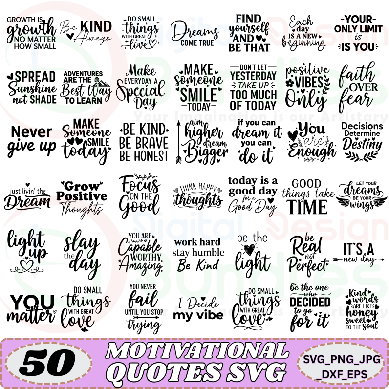 Motivational Svg Bundle