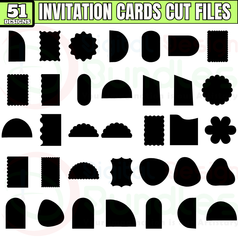 Invitation Cards Cut Files