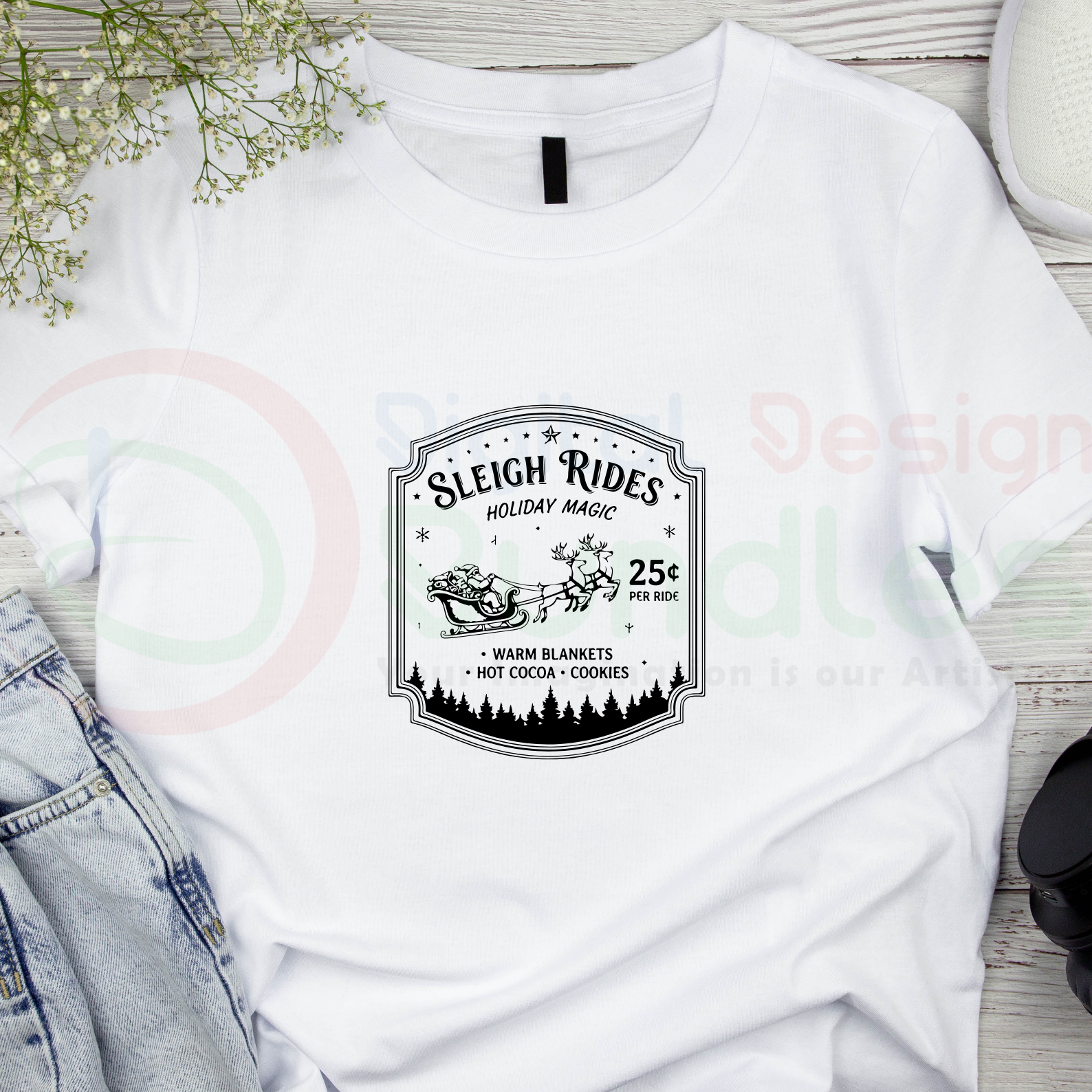 Farmhouse Christmas SVG PNG Bundle