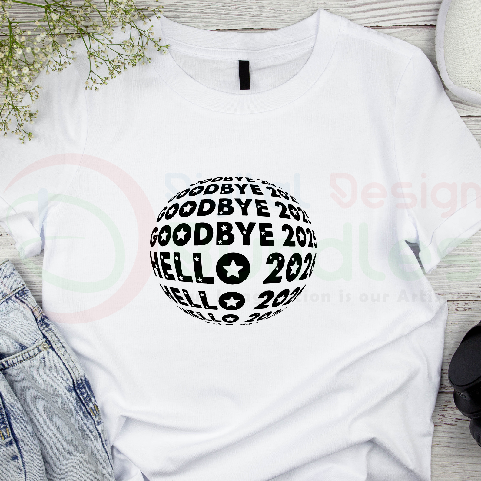 Happy New Year 2026 SVG PNG Bundle