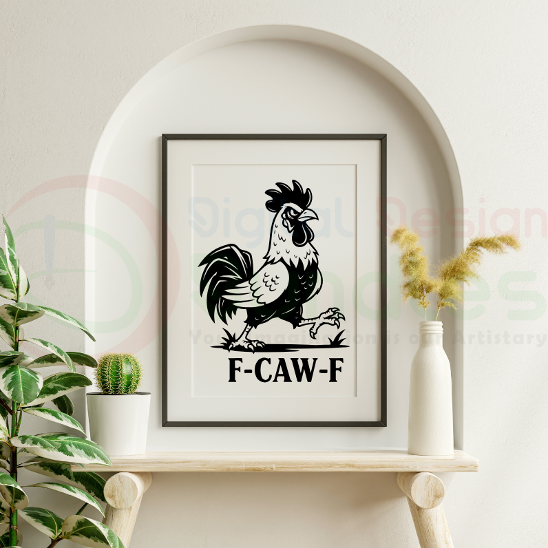 Funny F-Caw-F Chicken SVG Bundle