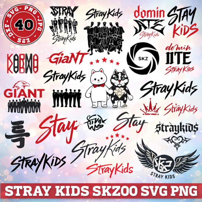 Stray Kids SKZOO Svg Png Bundle