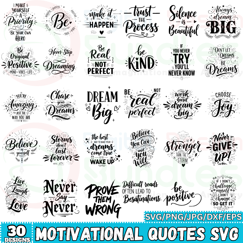 Motivational Quotes Svg