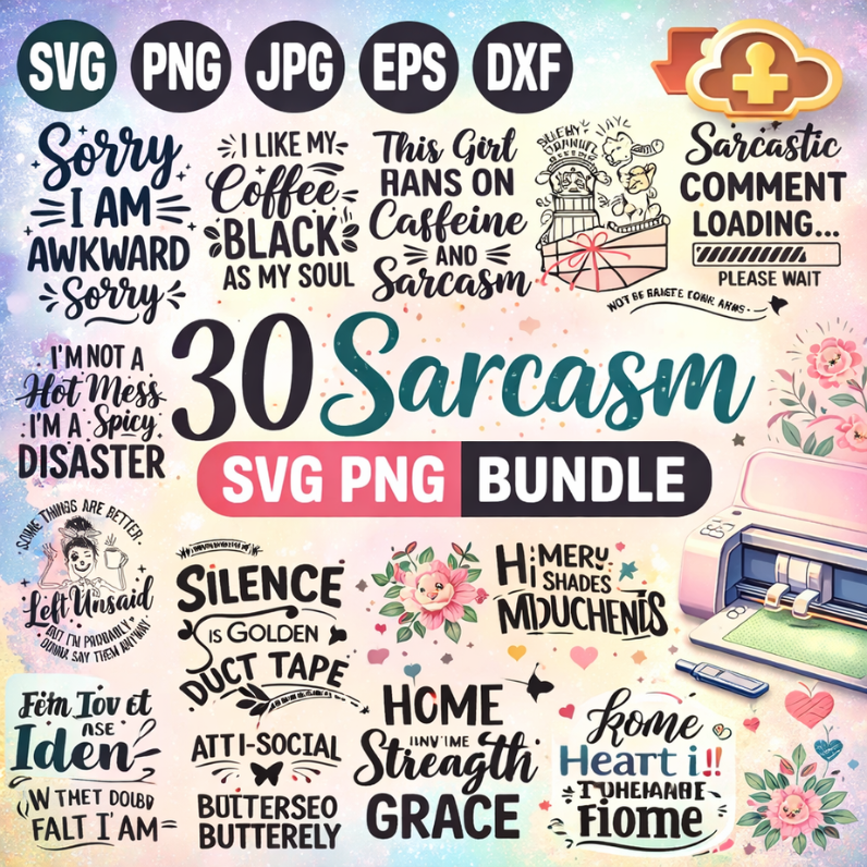 Sarcasm Svg PNG Bundle