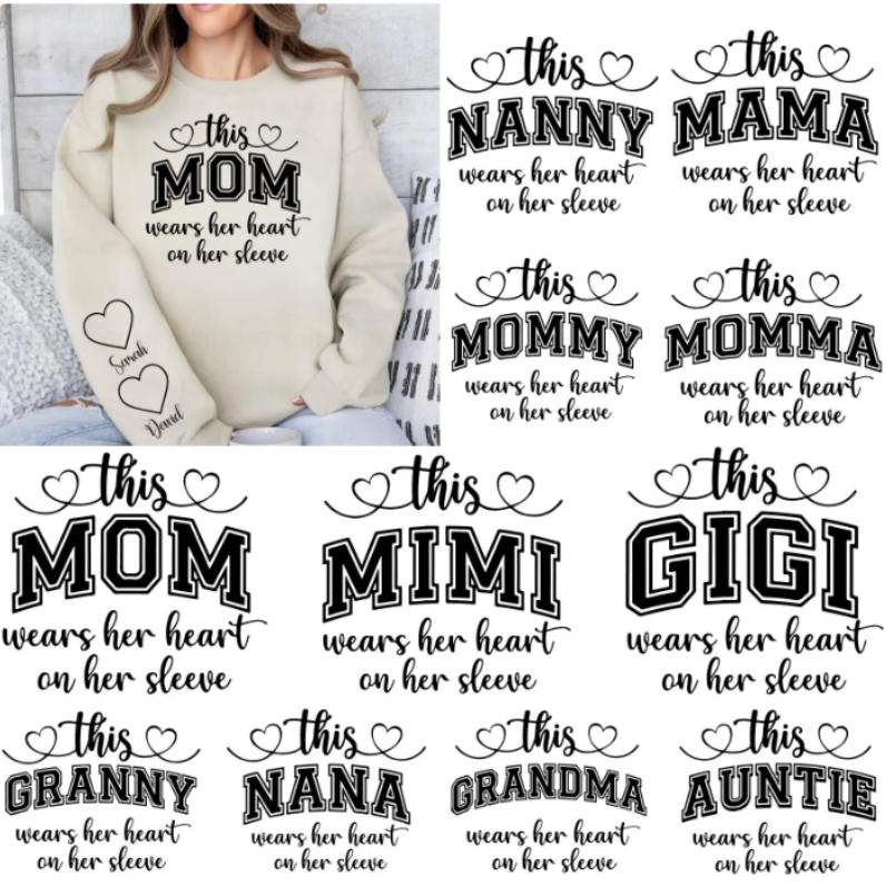 Wears Her Heart on Her Sleeve Svg