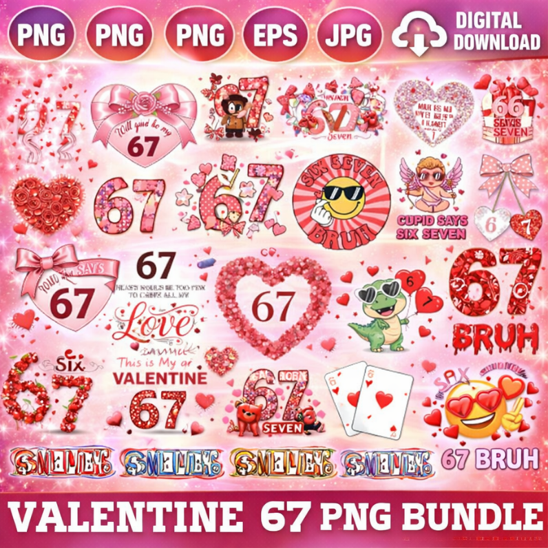 Valentine Day 67 Png Bundle