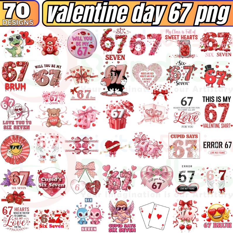 Valentine Day 67 Png Bundle