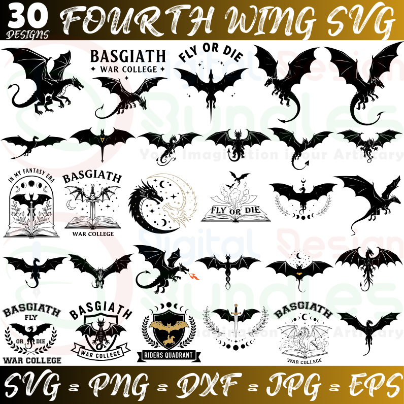 Fourth Wing SVG Bundle