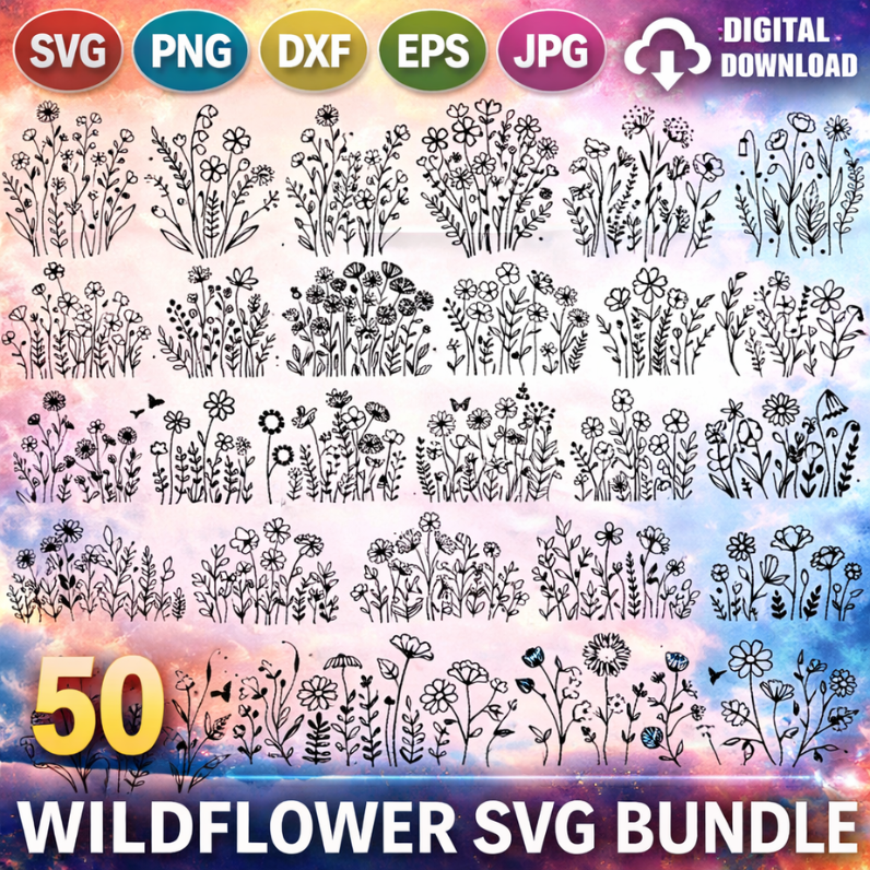 Wildflower SVG Bundle