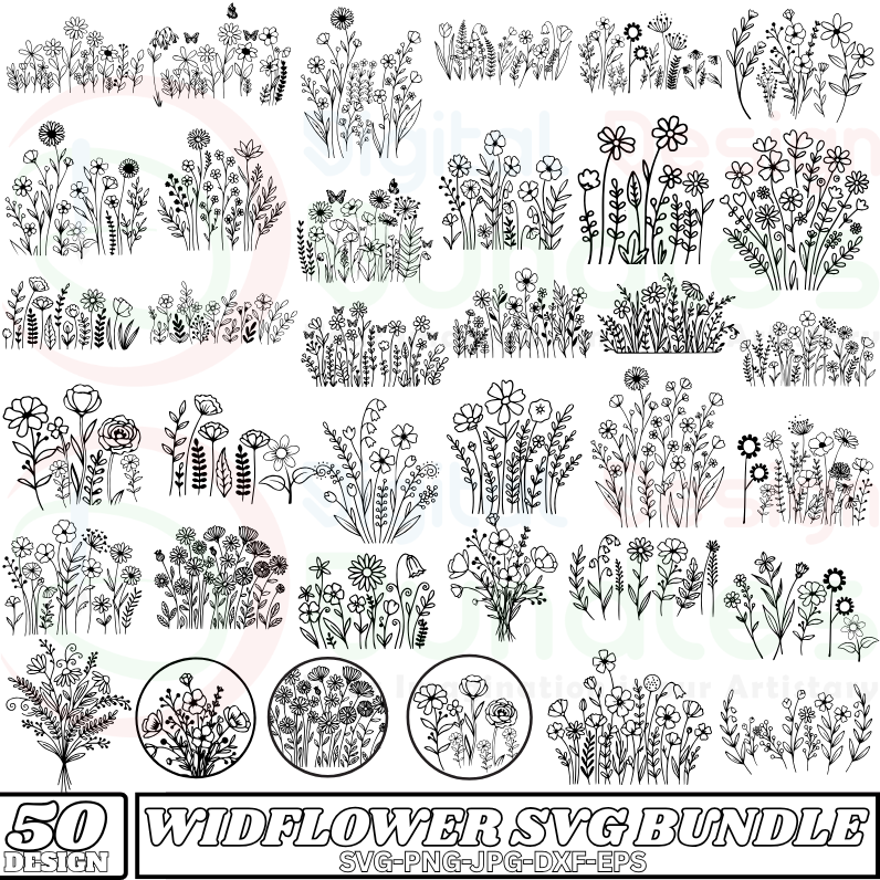 Wildflower SVG Bundle