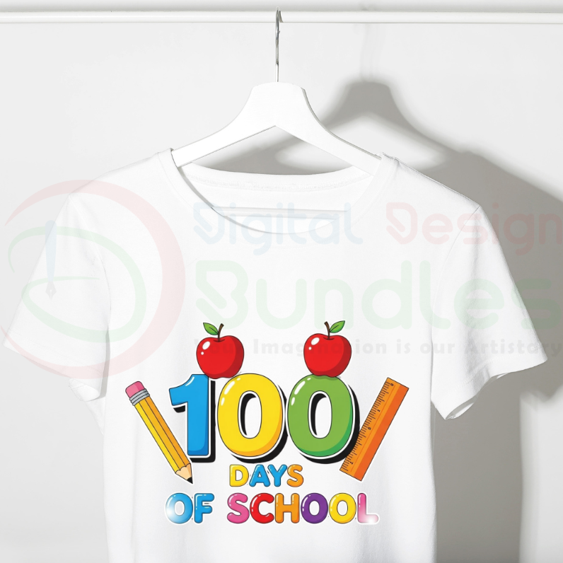 100th Day Of School Png Bundle