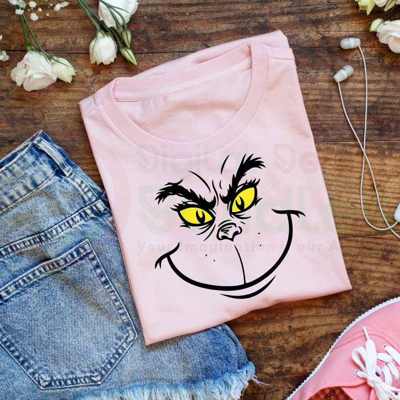 Grinch Face Svg -  2