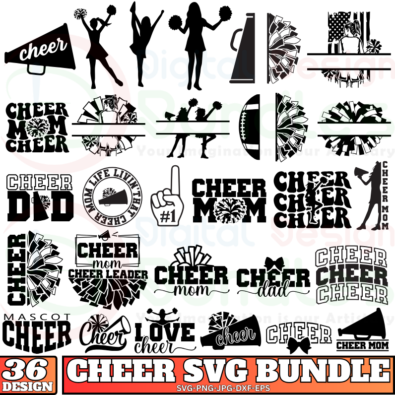 Cheerleader Svg Bundle -1