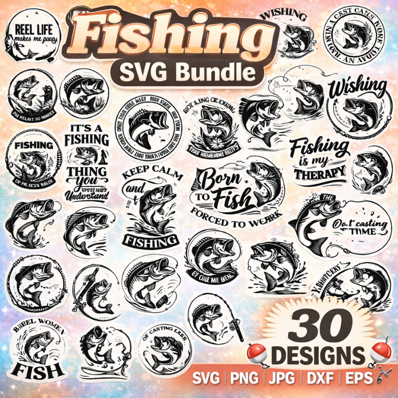 Fishing SVG Bundle