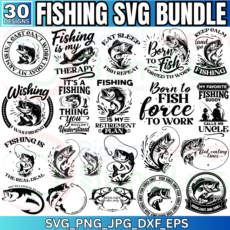 Fishing SVG Bundle