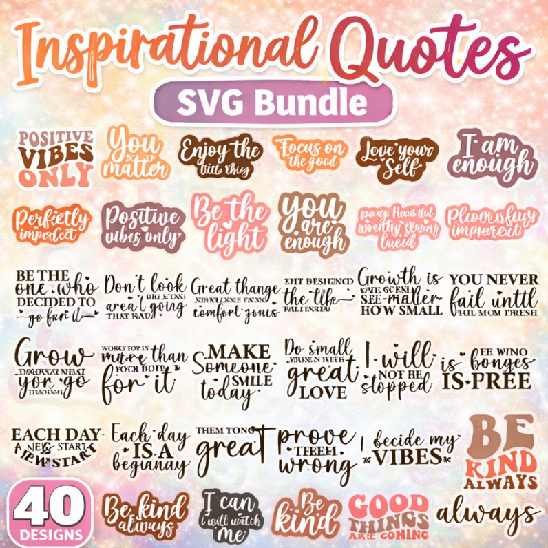 Motivational Svg Bundle