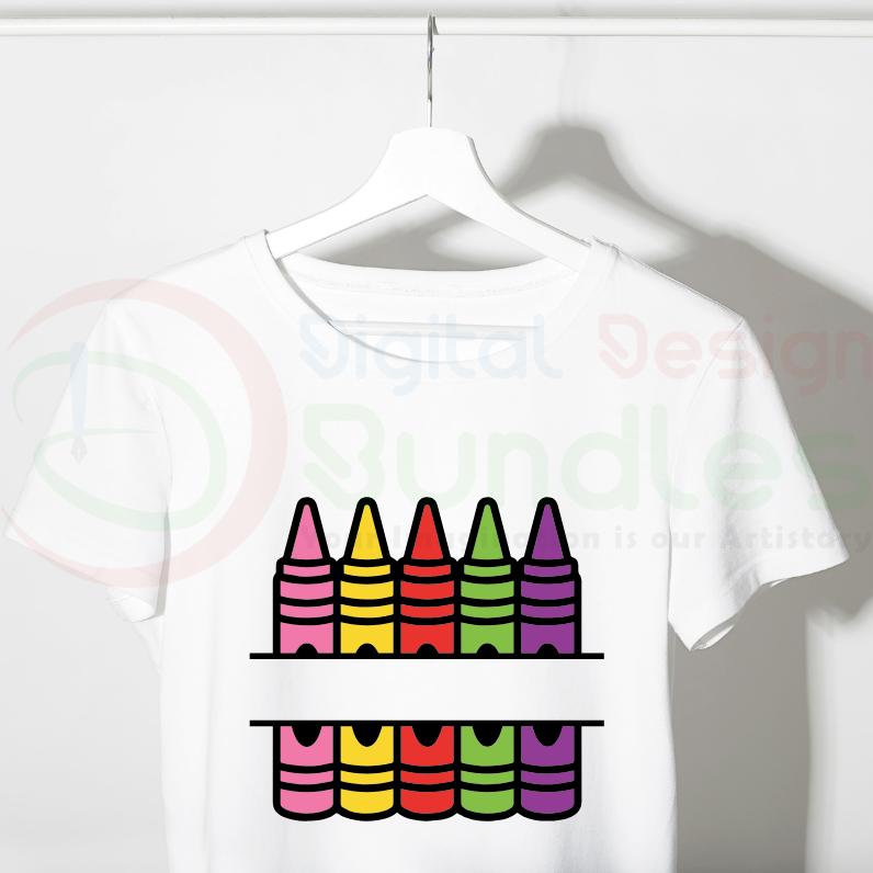 Crayon Split Monogram Svg