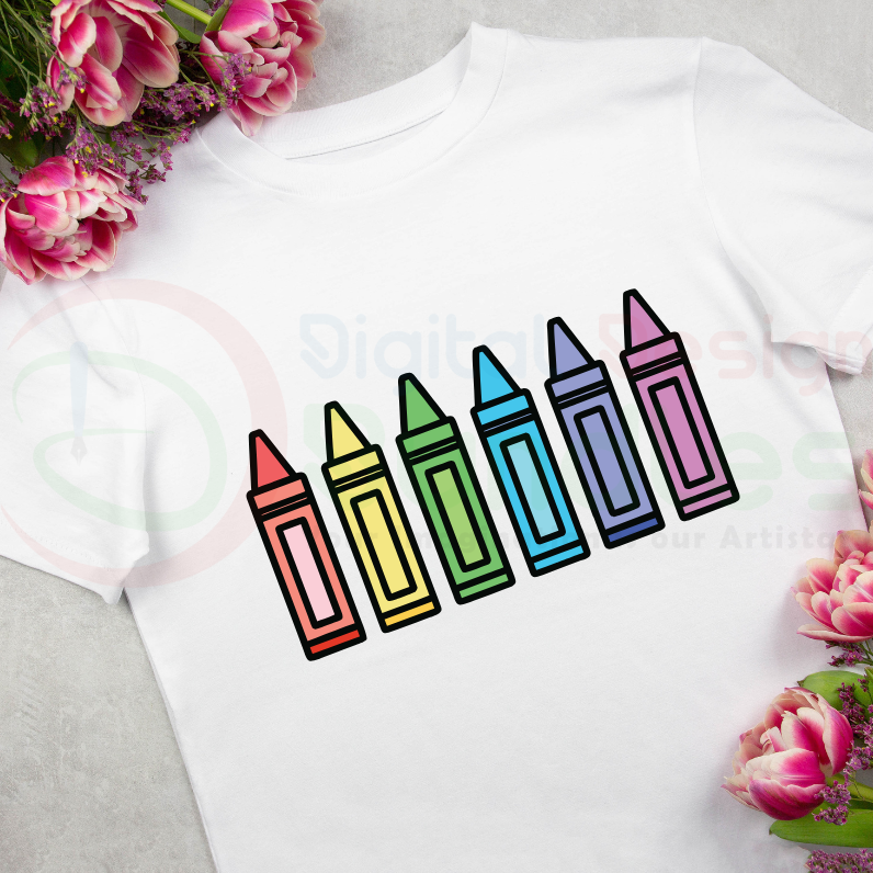 Crayon Split Monogram Svg