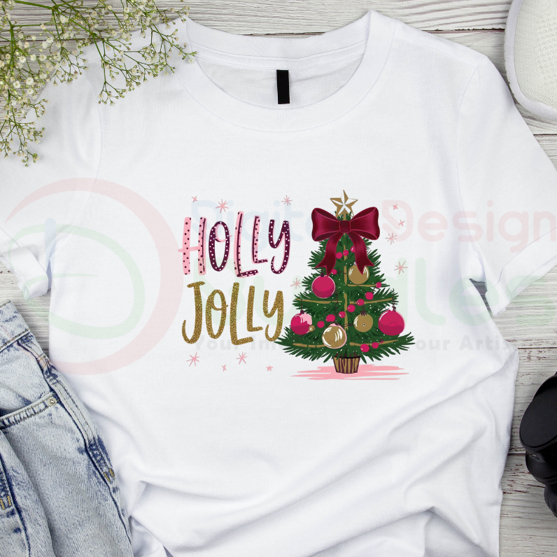 Pink Brushstroke Christmas PNG Bundle