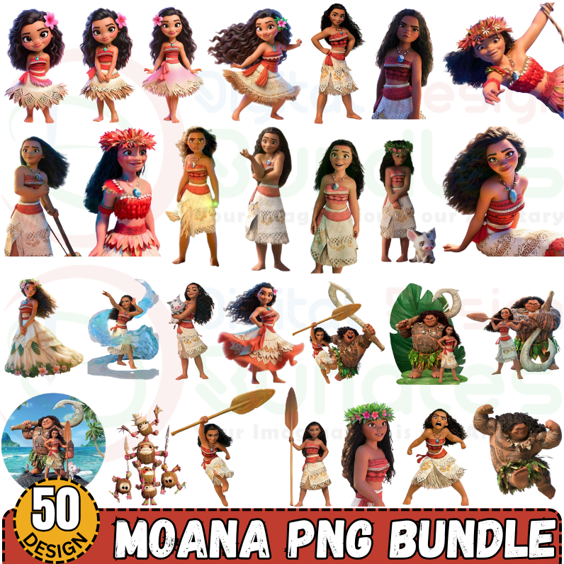 Moana Clipart Bundle