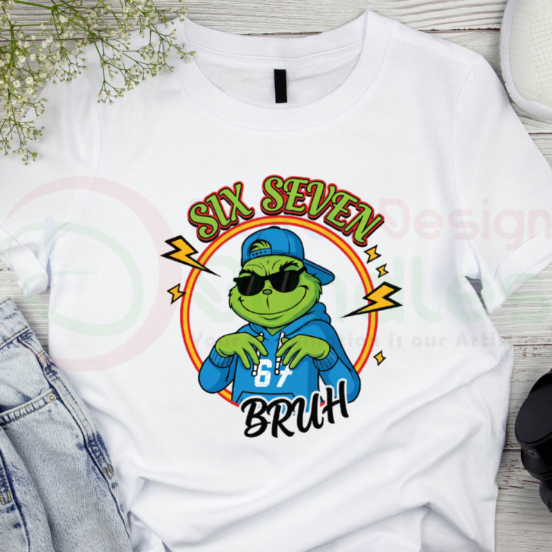 Funny Christmas Meme SIX Seven Png Bundle