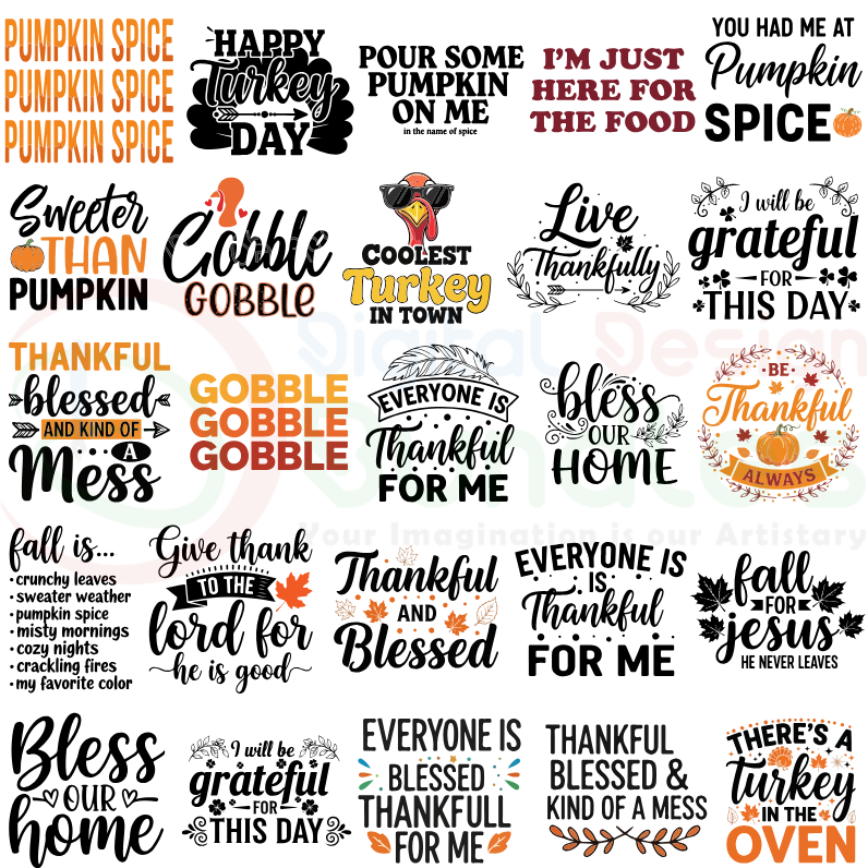 Thanks giving SVG Bundle