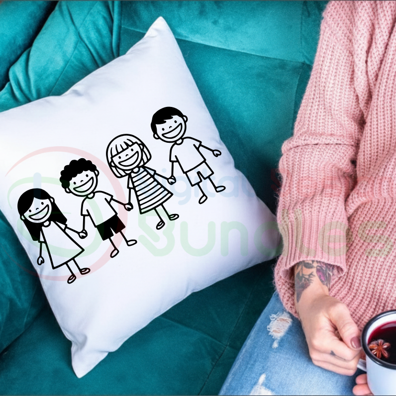 Stick Figure Family SVG Bundle